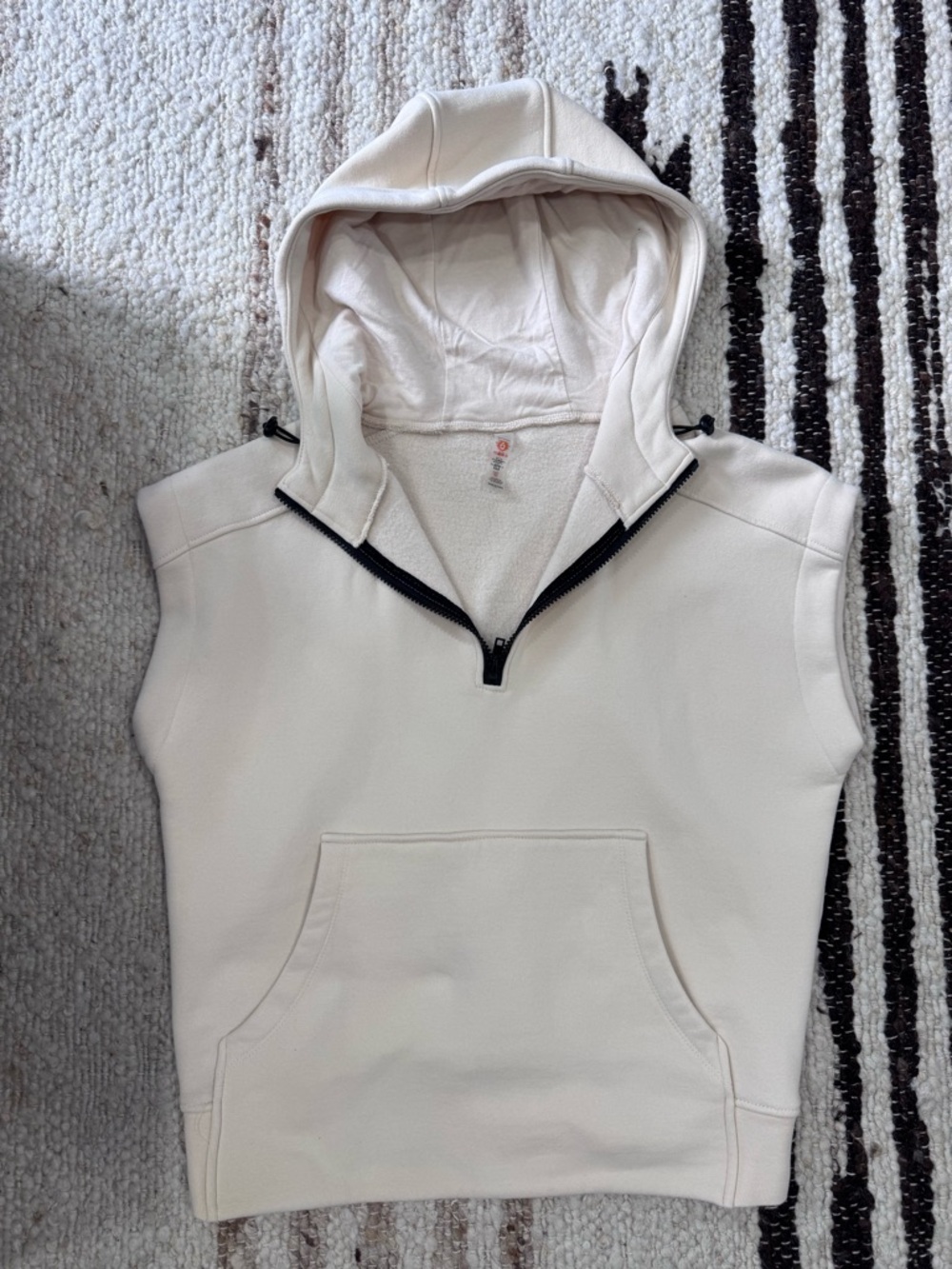 VICI Serena Half Zip Hooded Sweatshirt | Like New | Cozy Neutral Pullover - Picture 3 of 6